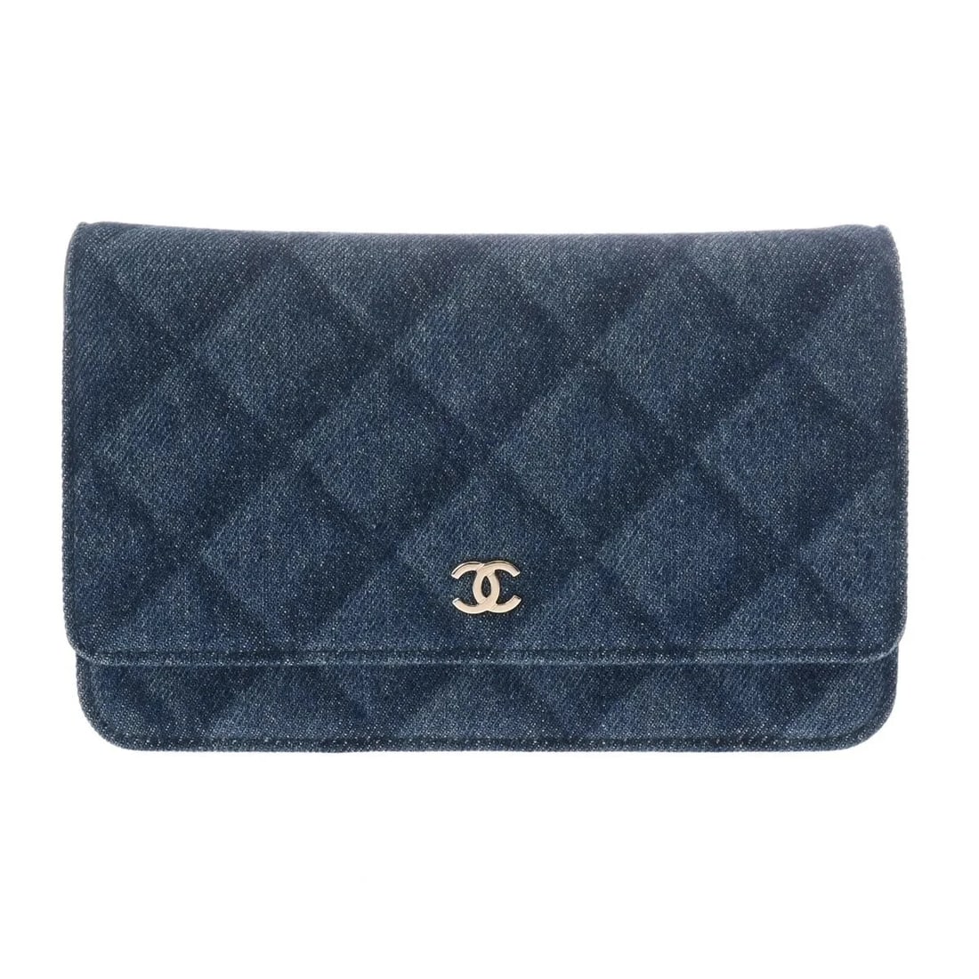 CHANEL CHAIN WALLET SHOULDER BAG DENIM GOLD, BLUE: Chanel Chain Wallet Shoulder Bag Denim Gold, Blue Brand: Chanel Type: Shoulder Bag Material: Denim Color: Gold, Blue Size: W 19.5cm / H 12cm / D 4cm Accessories: None Accessories Notice: W