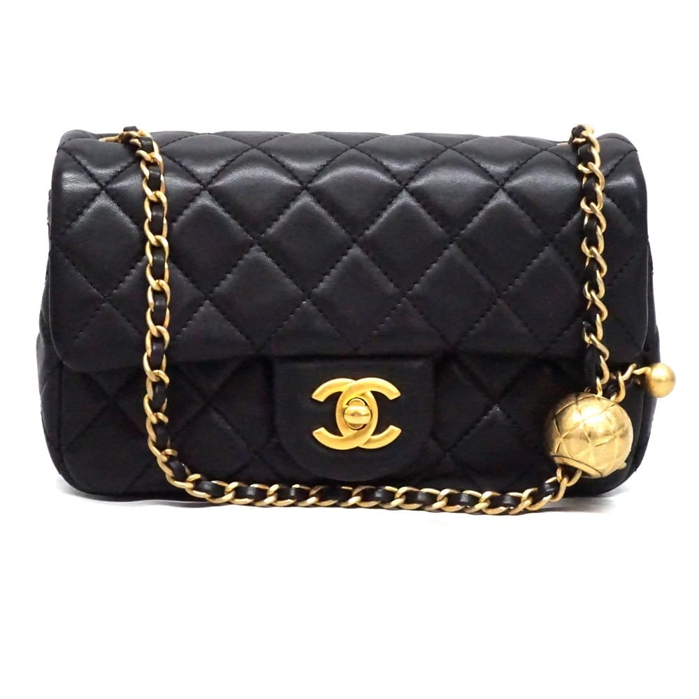 CHANEL CHAIN SHOULDER BAG LAMBSKIN WITH BOX DUST BAG: Chanel Chain Shoulder Bag Lambskin with Box Dust Bag Brand: CHANEL Type: Handbag Material: lambskin Color: none Size: W20cm x H12cm x D7cm Accessories: None Accessories Notice: When purcha