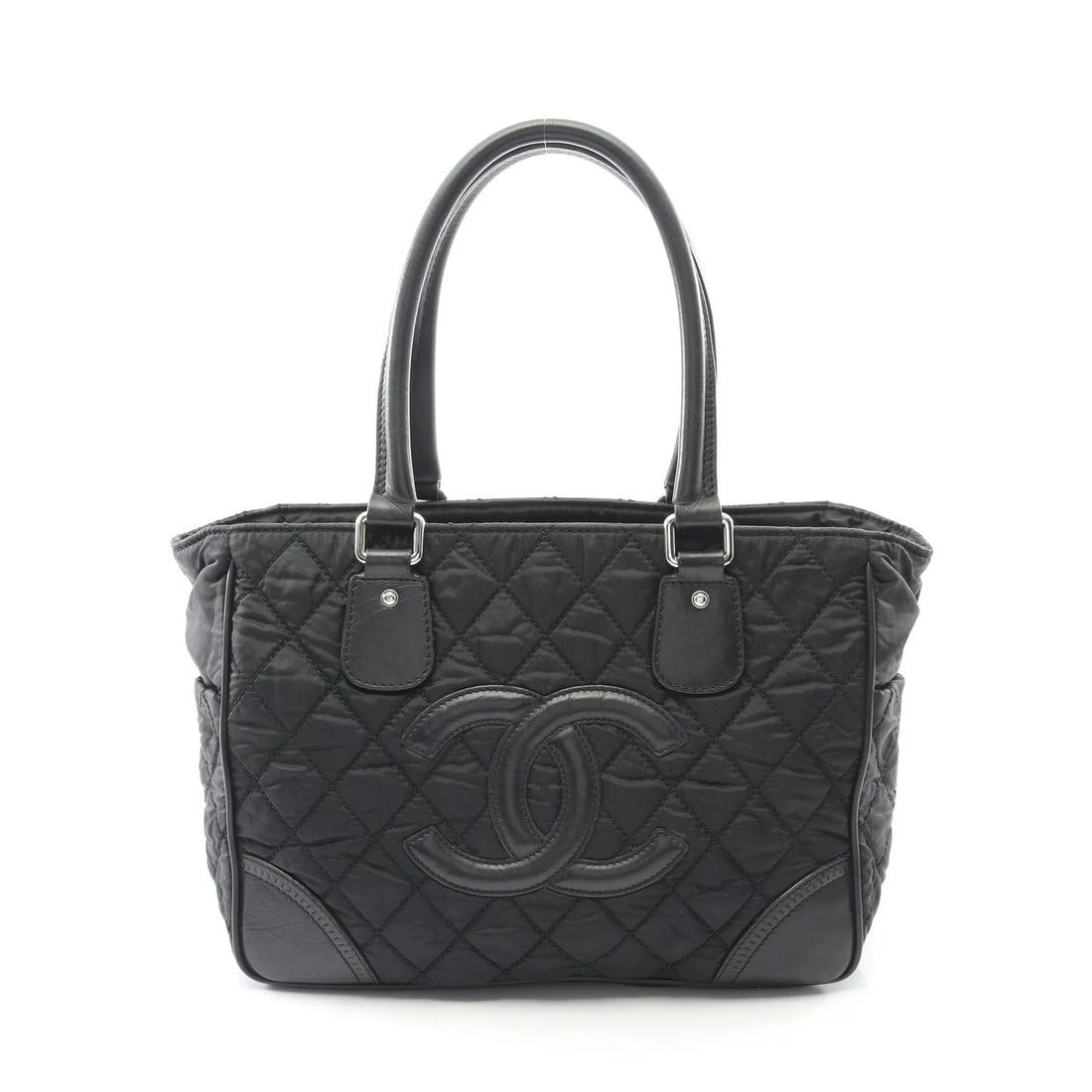 CHANEL TOTE BAG BLACK LEATHER: Chanel Tote Bag Black Leather Brand: Chanel Type: Tote Bag Material: Leather Color: Black Size: W33cm x H26cm x D14cm Accessories: None Accessories Notice: When purchasing pre-owned goods,