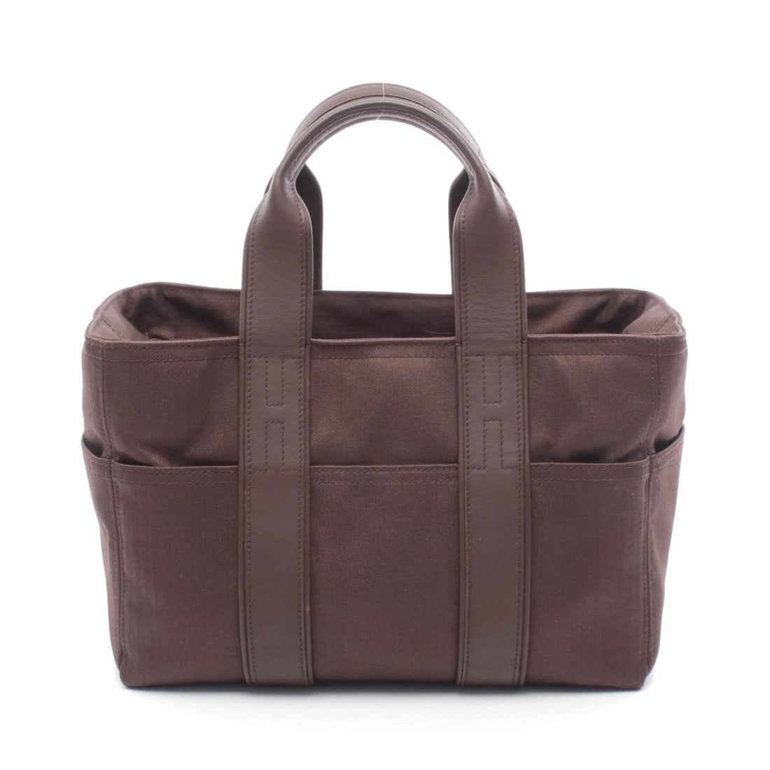 HERMES PM HANDBAG BROWN LEATHER: Hermes PM Handbag Brown Leather Brand: Hermes Type: Handbag Material: Leather Color: Brown Size: W30cm x H20cm x D13cm Accessories: None Accessories Notice: When purchasing pre-owned goods