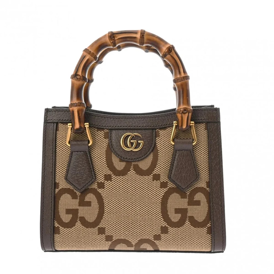 GUCCI TOTE BAG GGCANVAS / LEATHER GOLD, BROWN: Gucci Tote Bag GGCanvas / Leather Gold, Brown Brand: Gucci Type: Tote Bag Material: GGCanvas / Leather Color: Gold, Brown Size: W 20cm / H 16cm / D 9cm Accessories: None Accessories Notice