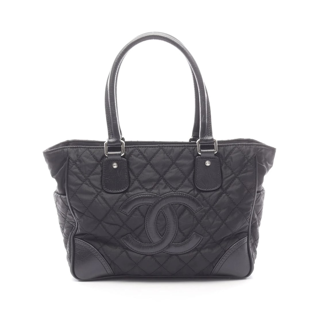 CHANEL TOTE BAG BLACK LEATHER: Chanel Tote Bag Black Leather Brand: Chanel Type: Tote Bag Material: Leather Color: Black Size: W33cm x H26cm x D14cm Accessories: None Accessories Notice: When purchasing pre-owned goods,
