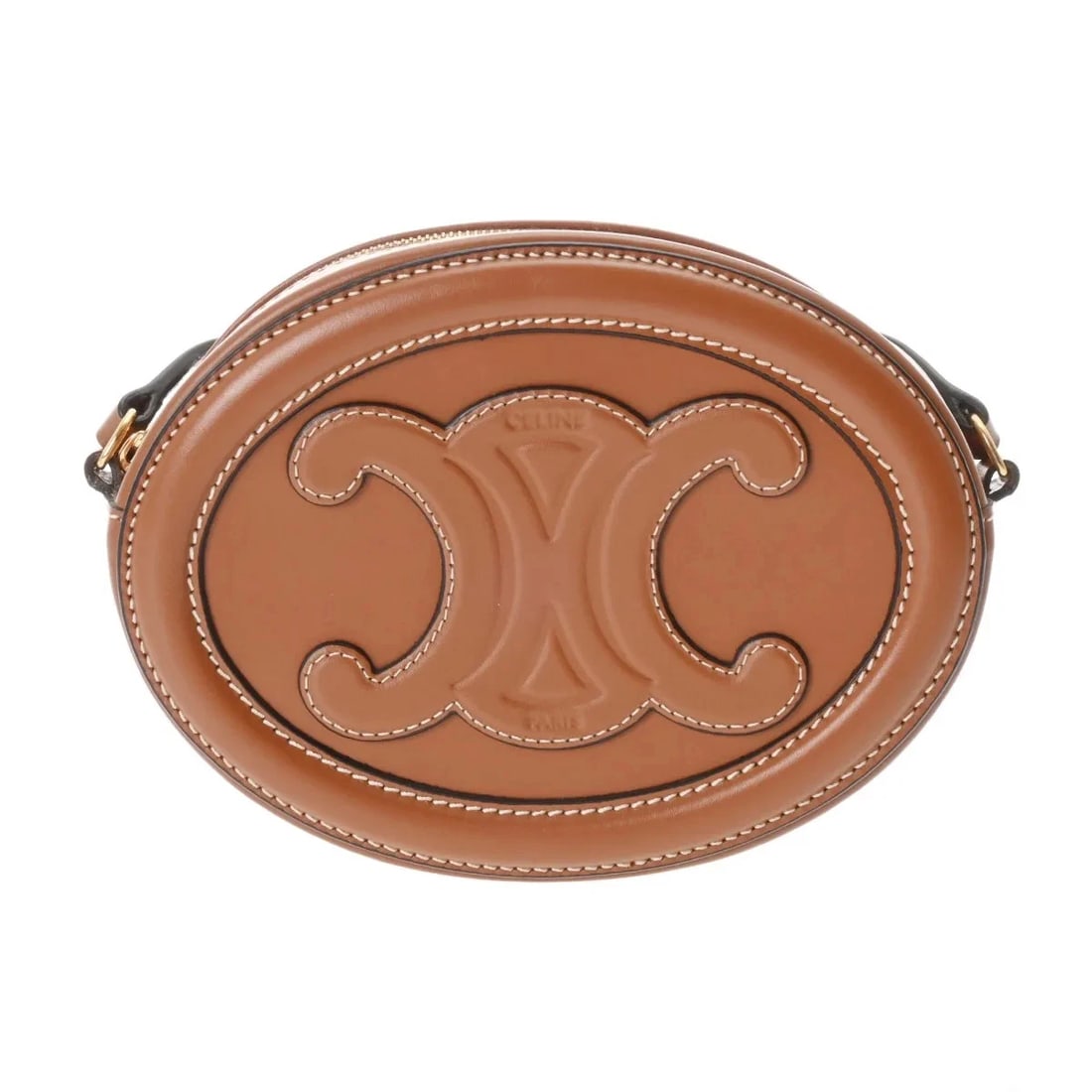 CELINE HANDBAG SHOULDER BAG CALFSKIN GOLD: Celine Handbag Shoulder Bag Calfskin Gold Brand: Celine Type: Shoulder Bag Material: Calfskin Color: Gold Size: W 16cm / H 12cm / D 4.5cm Accessories: None Accessories Notice: When purchas