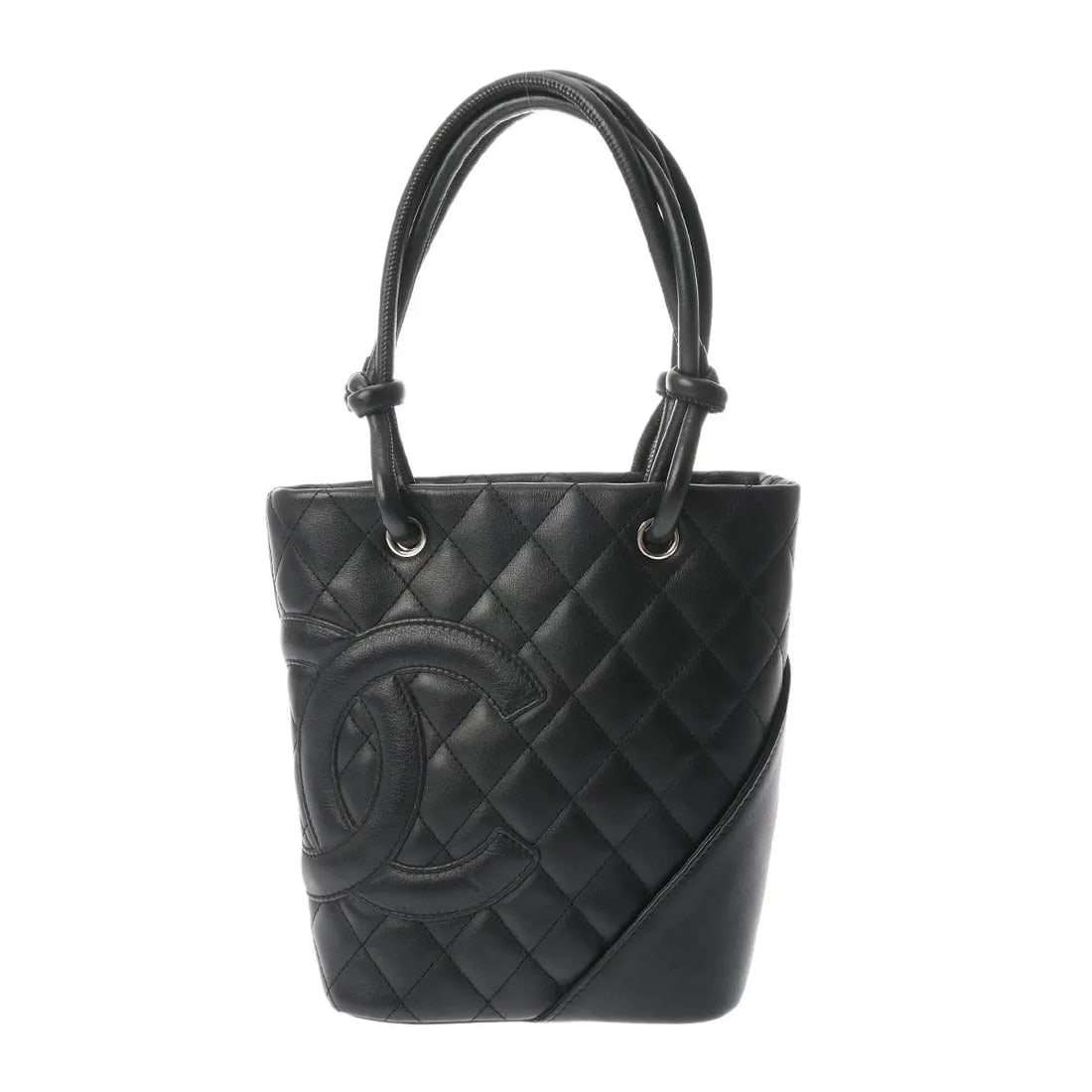 CHANEL HANDBAG TOTE BAG CALFSKIN BLACK / BLACK (1 of 6)