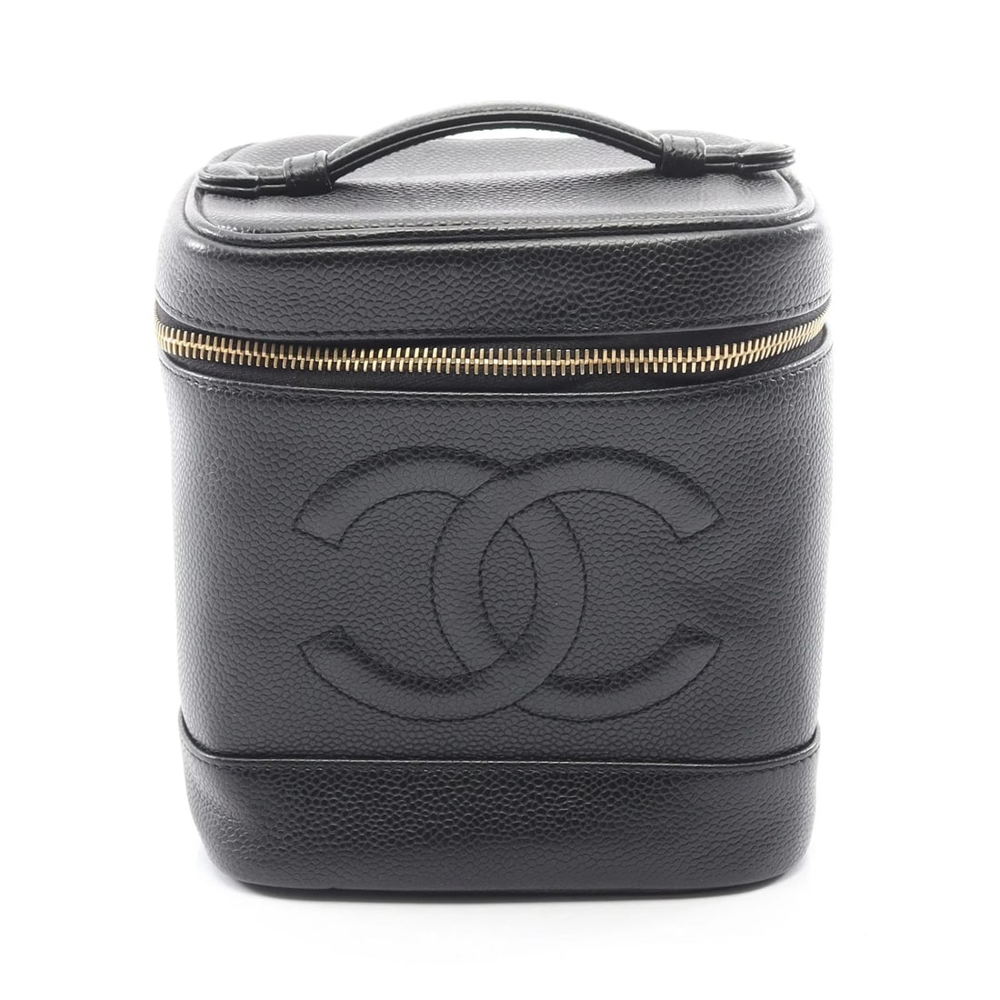 CHANEL COCO MARK HANDBAG BLACK LEATHER: Chanel Coco Mark Handbag Black Leather Brand: Chanel Type: Handbag Material: Leather Color: Black Size: W15cm x H17cm x D12cm Accessories: None Accessories Notice: When purchasing pre-owne