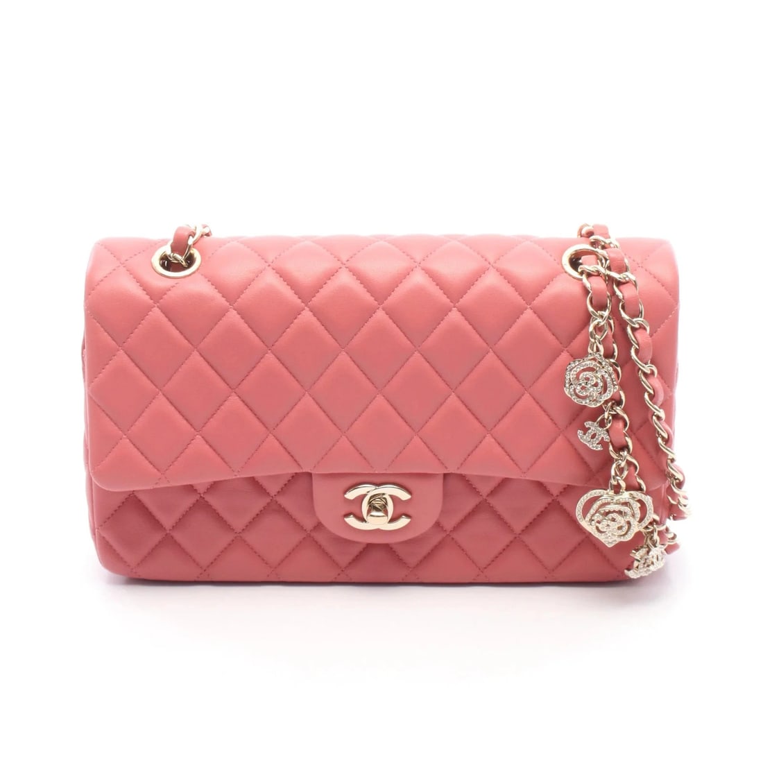CHANEL MATELASSE SHOULDER BAG PINK LEATHER (1 of 4)