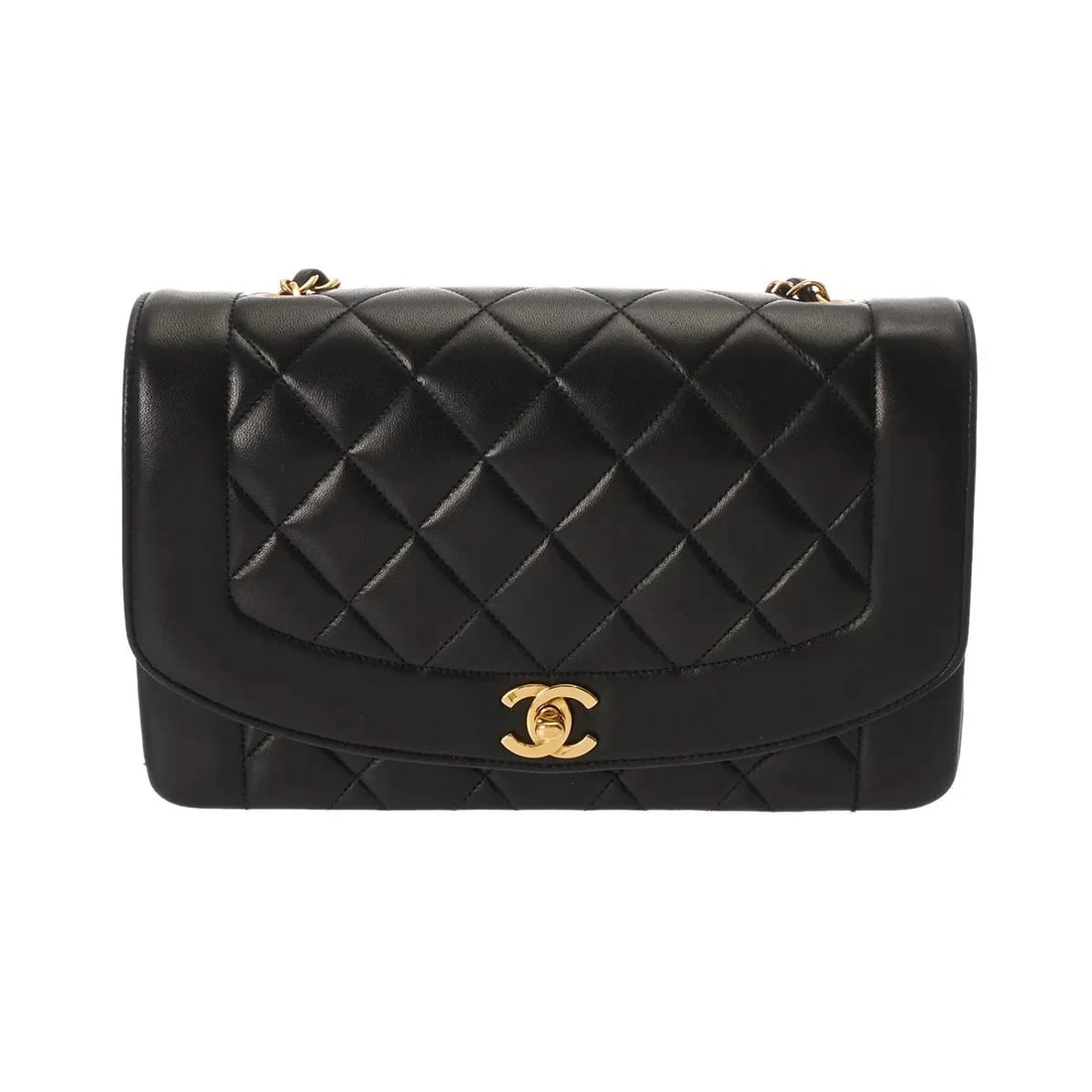 CHANEL SHOULDER BAG LAMBSKIN BLACK, GOLD: Chanel Shoulder Bag Lambskin Black, Gold Brand: Chanel Type: Shoulder Bag Material: Lambskin Color: Black, Gold Size: W 25cm / H 15cm / D 7cm Accessories: None Accessories Notice: When pur