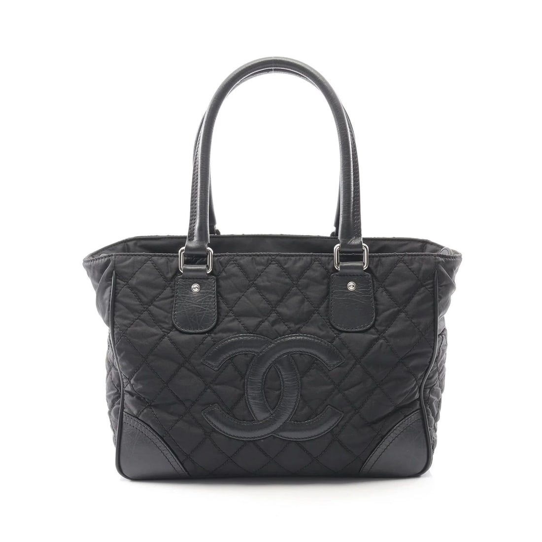 CHANEL TOTE BAG BLACK LEATHER: Chanel Tote Bag Black Leather Brand: Chanel Type: Tote Bag Material: Leather Color: Black Size: W33cm x H26cm x D14cm Accessories: None Accessories Notice: When purchasing pre-owned goods,