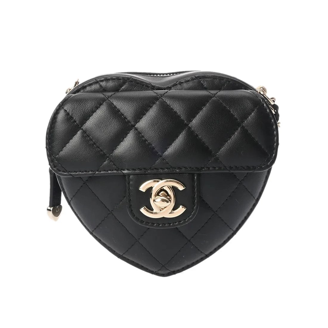 CHANEL HANDBAG SHOULDER BAG LAMBSKIN BLACK, SILVER: Chanel Handbag Shoulder Bag Lambskin Black, Silver Brand: Chanel Type: Shoulder Bag Material: Lambskin Color: Black, Silver Size: W 13cm / H 11cm / D 4cm Accessories: None Accessories Noti