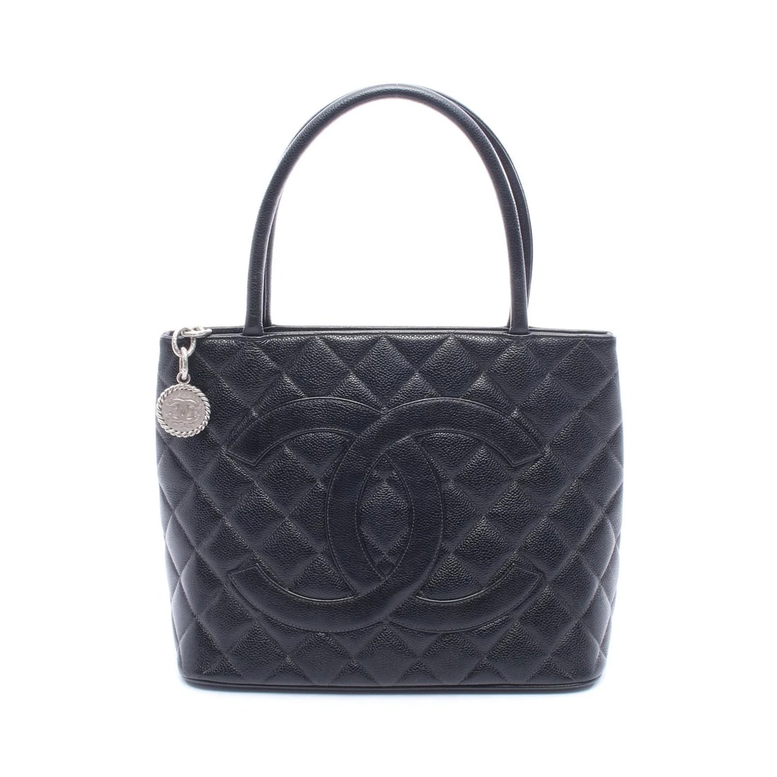 CHANEL TOTE BAG BLACK LEATHER: Chanel Tote Bag Black Leather Brand: Chanel Type: Tote Bag Material: Leather Color: Black Size: W29cm x H24cm x D14cm Accessories: None Accessories Notice: When purchasing pre-owned goods,