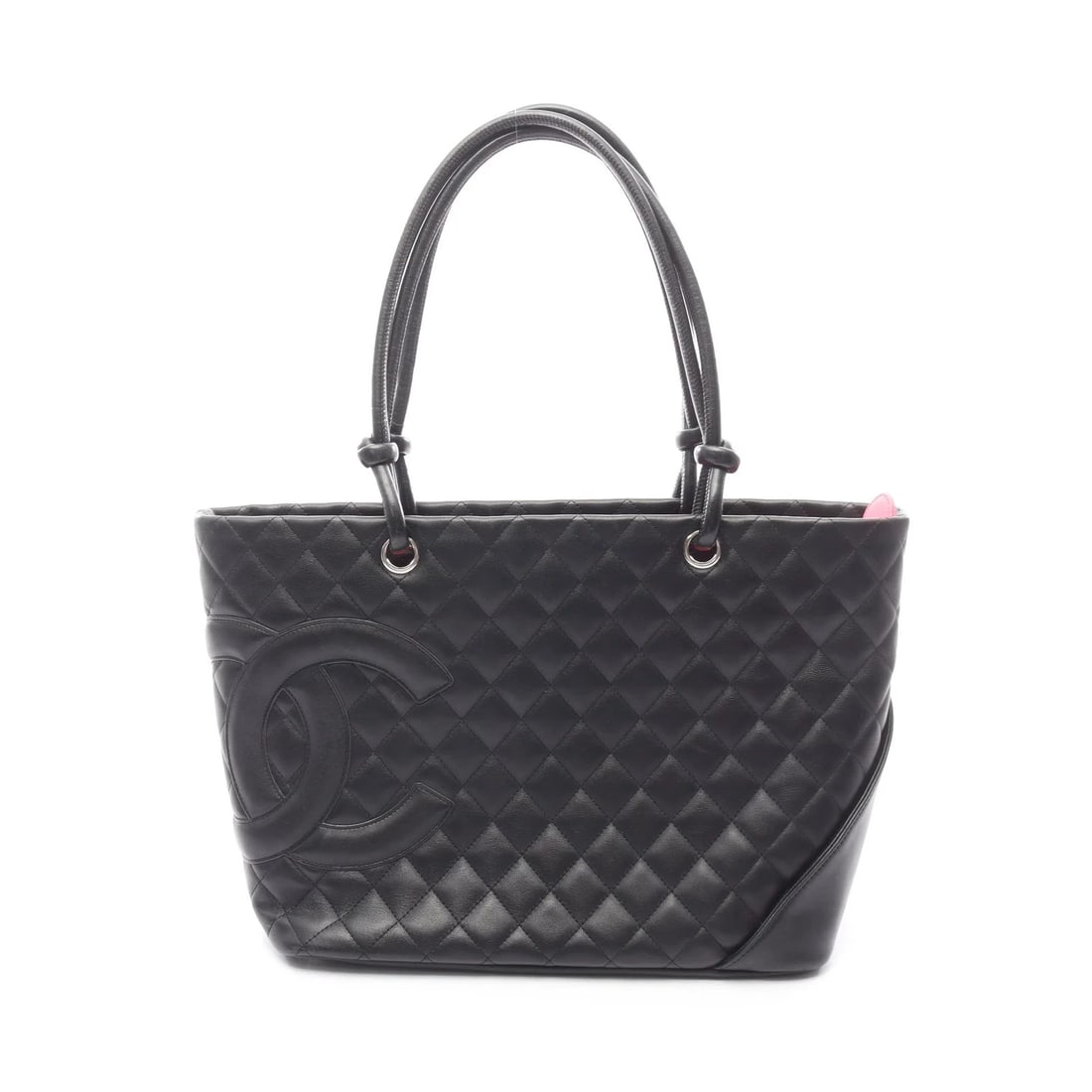CHANEL TOTE BAG BLACK LEATHER (1 of 4)