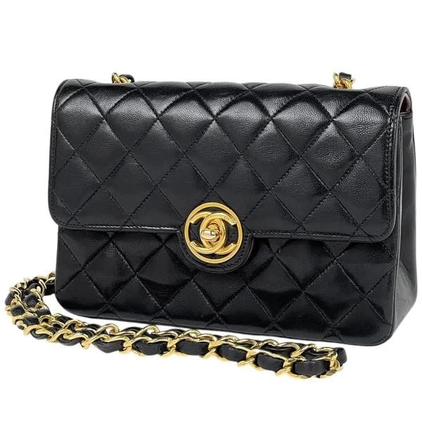 CHANEL COCO MARK CHAIN SHOULDER BAG MINI MATELASSE LEATHER BLACK: Chanel Coco Mark Chain Shoulder Bag Mini Matelasse Leather Black Brand: Chanel Type: Coco Mark Chain Shoulder Bag Material: Leather Color: Black Size: Depth 5.5 cm Width 17 cm Height 11 cm Accesso