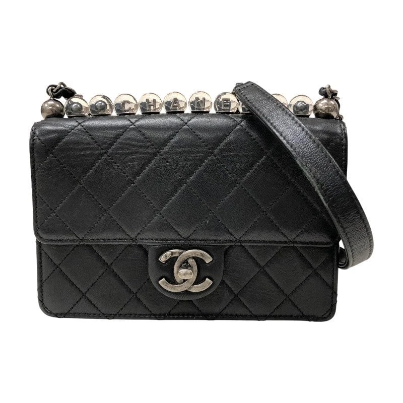 CHANEL MATELASSÉ SMALL FLAP BAG BLACK SHOULDER BAG: CHANEL Matelassé Small Flap Bag Black Shoulder Bag Brand: Chanel Type: Shoulder Bag Material: none Color: Black Size: W19cm x H13cm x D5cm Accessories: None Accessories Notice: When purcha