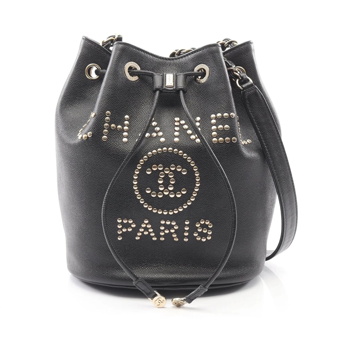 CHANEL CHAIN SHOULDER SHOULDER BAG BLACK LEATHER: Chanel Chain Shoulder Shoulder Bag Black Leather Brand: Chanel Type: Shoulder Bag Material: Leather Color: Black Size: W19cm x H22.5cm x D14cm Accessories: None Accessories Notice: When pu