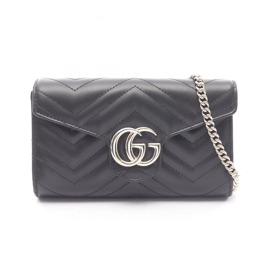 GUCCI GG SHOULDER BAG BLACK LEATHER (1 of 2)