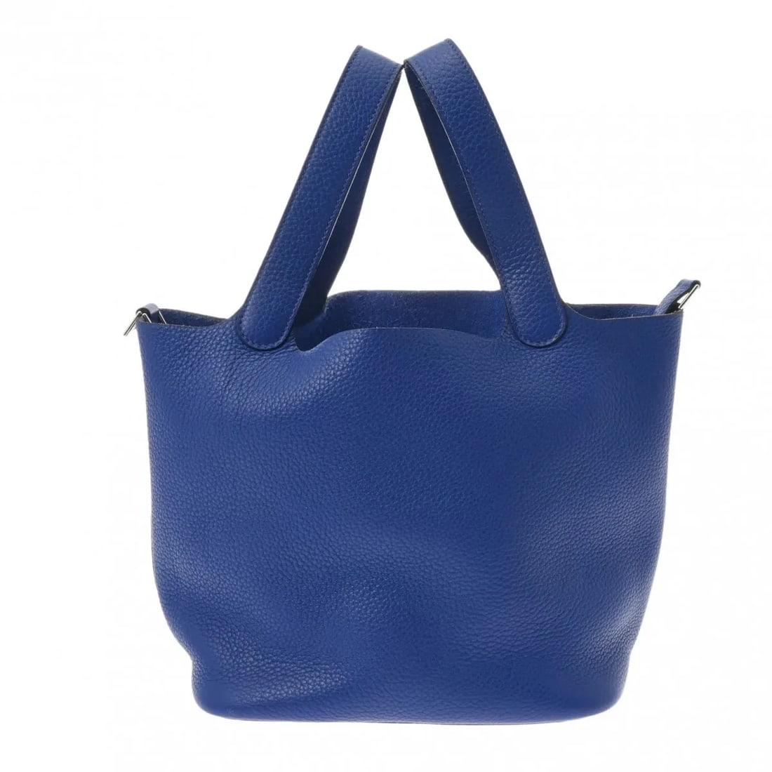 HERMES PICOTIN HANDBAG CLEMENCE LEATHER SILVER, BLUE: Hermes Picotin Handbag Clemence Leather Silver, Blue Brand: Hermes Type: Handbag Material: Clemence Leather Color: Silver, Blue Size: W 22cm / H 22.5cm / D 17.5cm Accessories: None Accesso