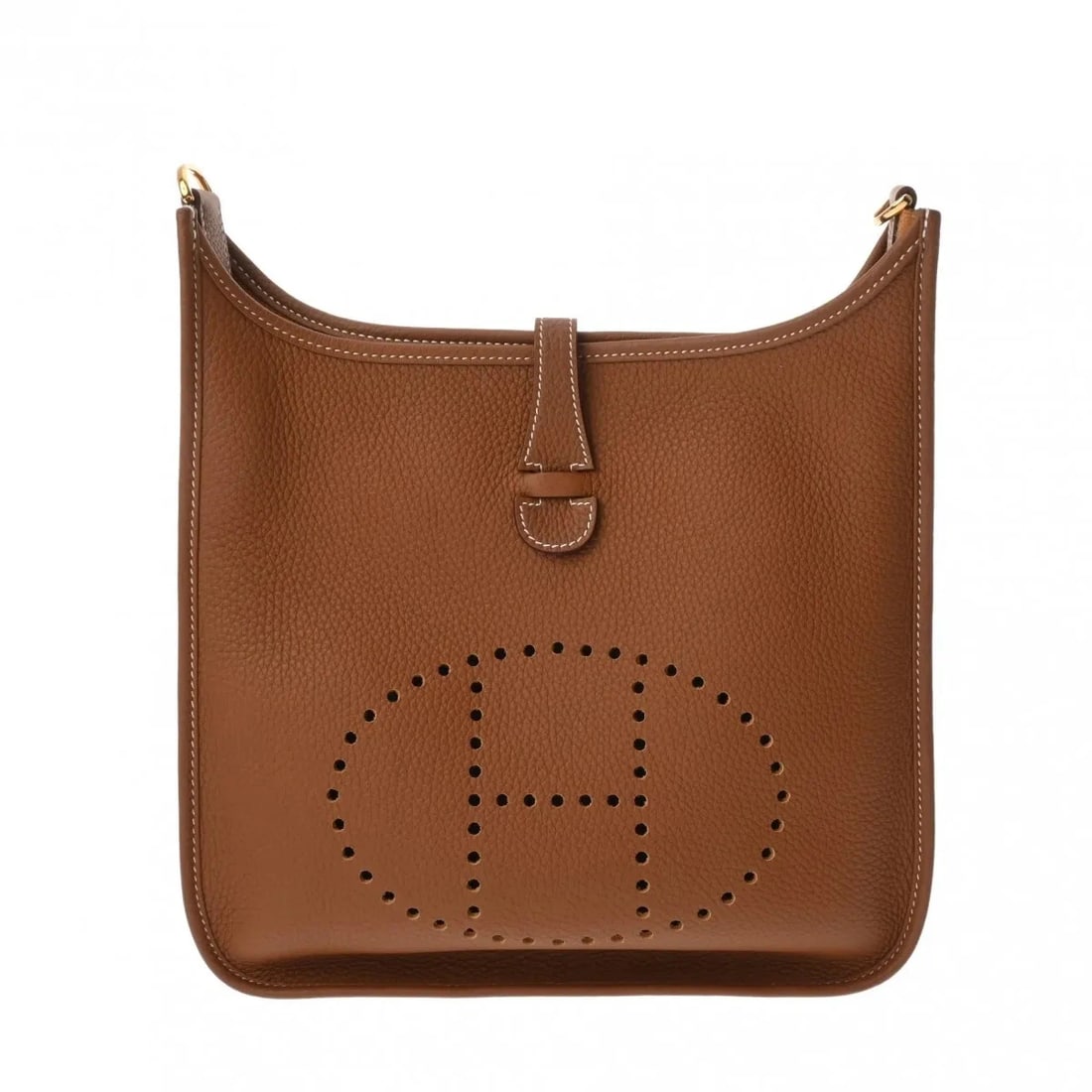 HERMES PM SHOULDER BAG CLEMENCE LEATHER GOLD: Hermes PM Shoulder Bag Clemence Leather Gold Brand: Hermes Type: Shoulder Bag Material: Clemence Leather Color: Gold Size: W 29cm / H 27cm Accessories: None Accessories Notice: When purcha
