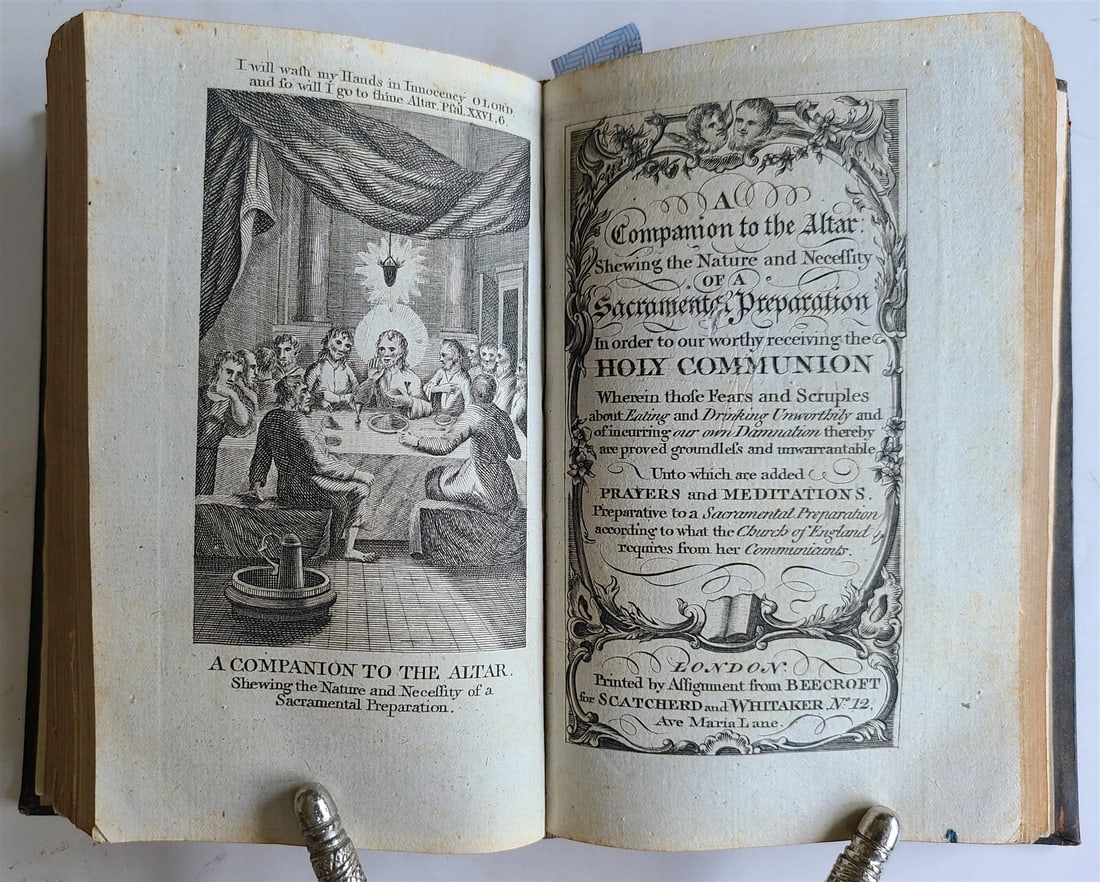 COMMON PRAYER BOOK & PSALTER, CAMBRIDGE, ENGLAND, 1789 (1 of 7)