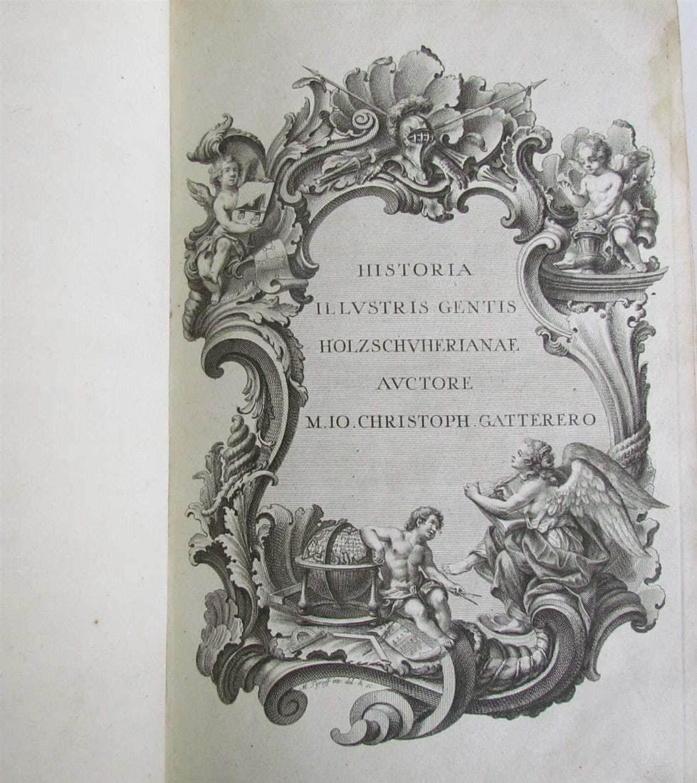 GATTERER'S 1755 ILLUSTRATED ANTIQUE FOLIO HISTORIA GENEALOGICA HOLZSCHUHERORUM (1 of 12)