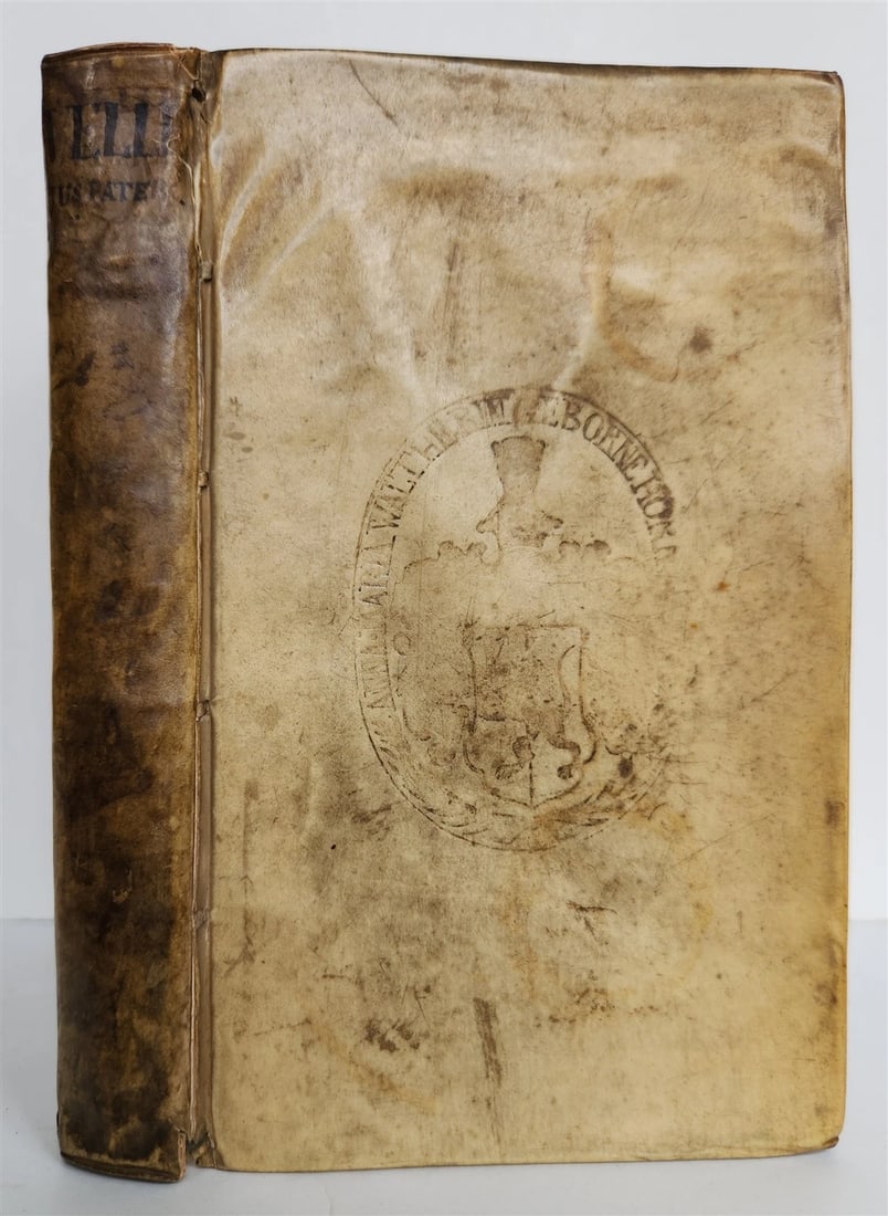 VELLEIUS PATERCULUS' 1668 ROMAN HISTORY, AN ANTIQUE ARMORIAL VELLUM BINDING: Year/Century: 17th century Language: Latin Subject: History Binding: Vellum Description: Paterculus Velleius. Leiden's Historia Romana Lugduni Batavorum: 1668 The manuscript title appears on the spine