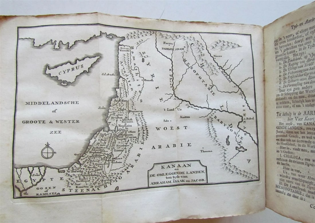 ILLUSTRATED JEWISH SCRIPTUAL HISTORY, 1746, 27 ENGRAVINGS: Year/Century: 18th century Language: Dutch Subject: Illustrated Binding: Hardcover Description: KORT BEGRIP DER GEHEELE SCHRIFTUURLYKE HISTORIE "Brief understanding of the entire scriptural history, i