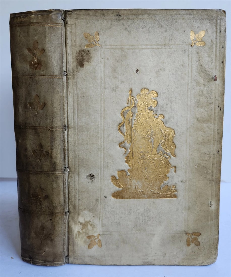 1761 CICERO RHETORICORUM AD HERENNIUM ANTIQUE DECORATIVE VELLUM BINDING (1 of 7)