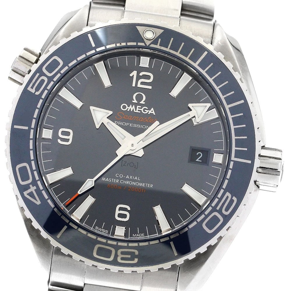 OMEGA SEAMASTER PLANET OCEAN AUTOMATIC WATCH: OMEGA Seamaster Planet Ocean Automatic Watch Brand: OMEGA Type: Wristwatch Material: Band Material Stainless Steel, Case Material Stainless Steel Color: Band Color Silver, Dial Color Navy, Case Color