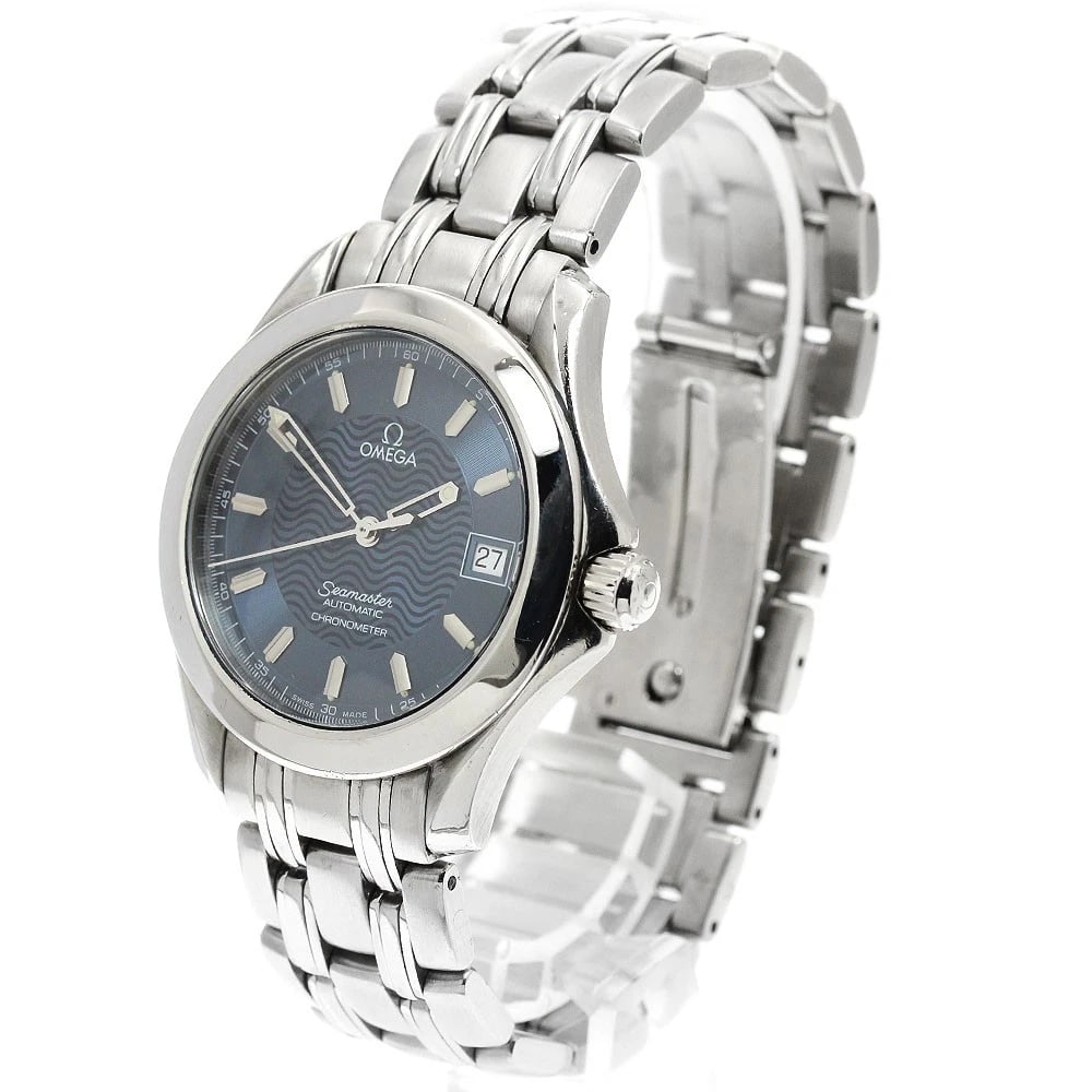 OMEGA SEAMASTER DATE NAVY AUTOMATIC WATCH - 2