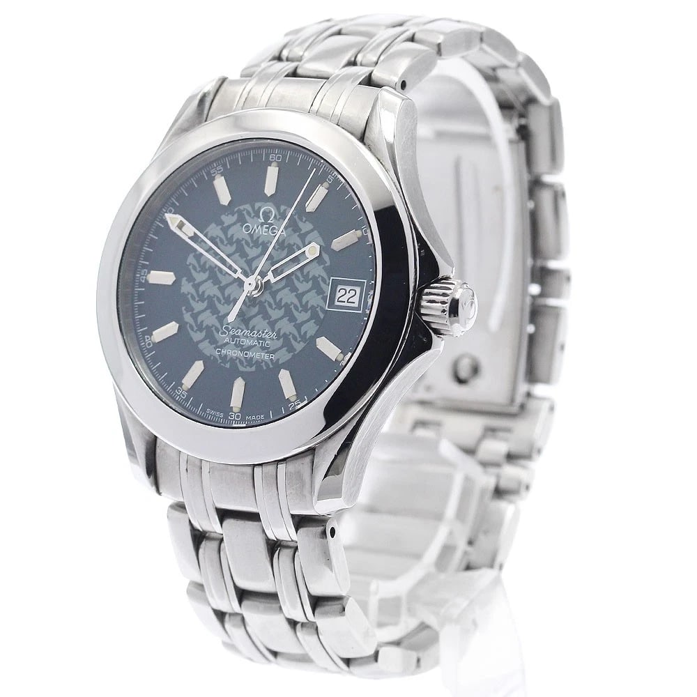 OMEGA SEAMASTER DATE BLUE AUTOMATIC WATCH - 2