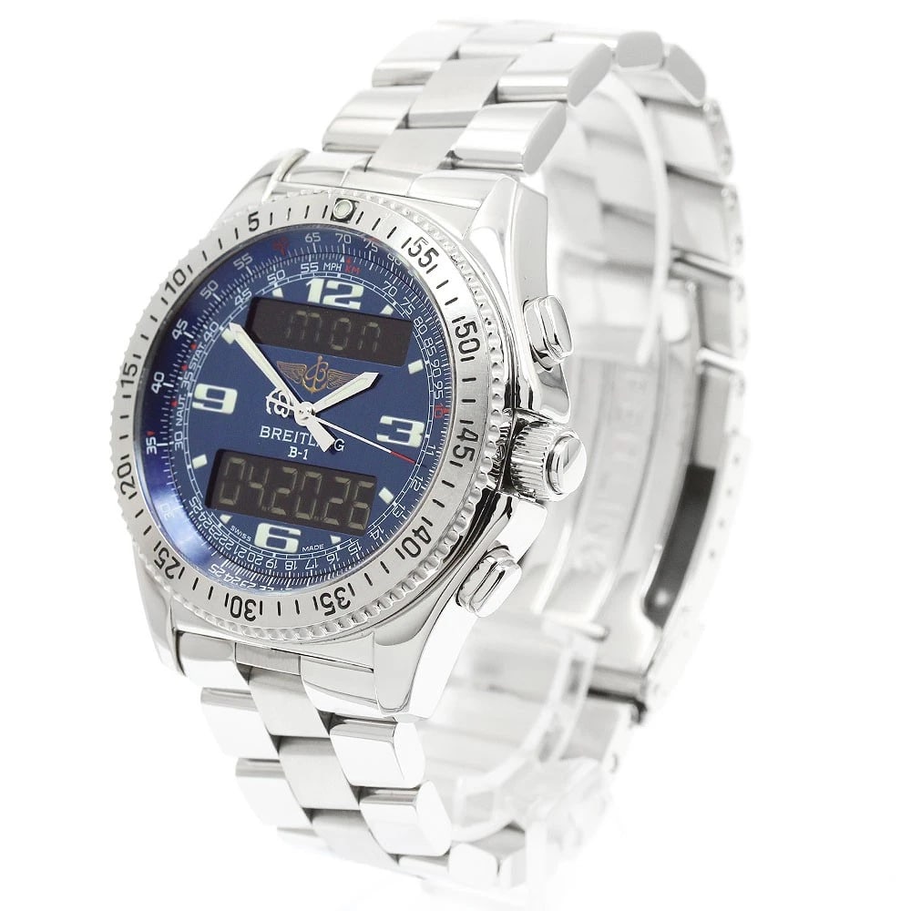 BREITLING BLUE QUARTZ WATCH - 2