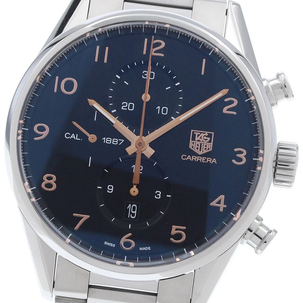 TAG HEUER CARRERA CALIBER CHRONOGRAPH AUTOMATIC WATCH: TAG HEUER Carrera Caliber Chronograph Automatic Watch Brand: TAG HEUER Type: Wristwatch Material: Band Material Stainless Steel, Case Material Stainless Steel Color: Band Color Silver, Dial Color