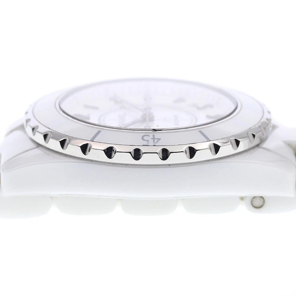 CHANEL J12 WHITE CERAMIC AUTOMATIC WATCH - 4