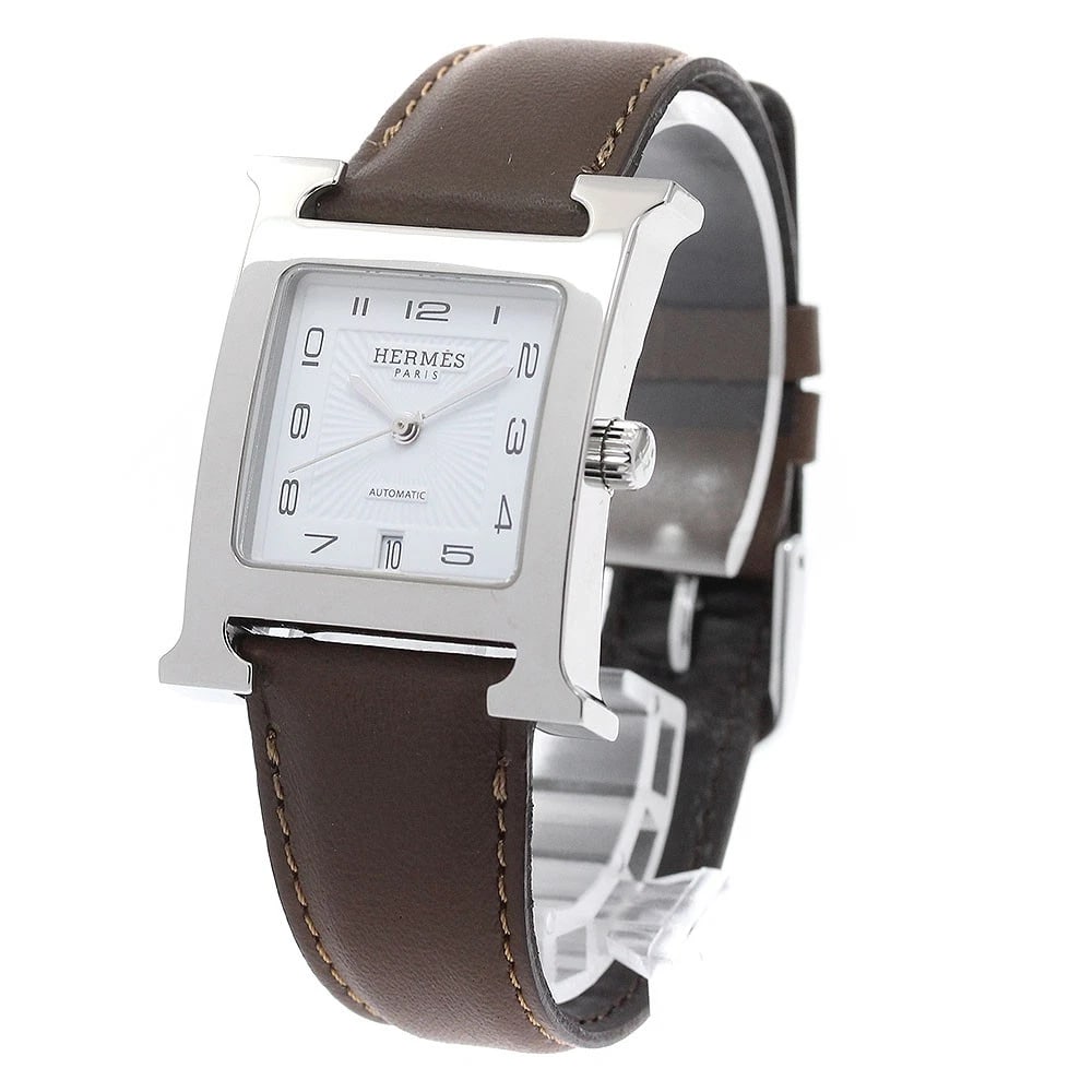 HERMES WATCH DATE WHITE AUTOMATIC WATCH - 2