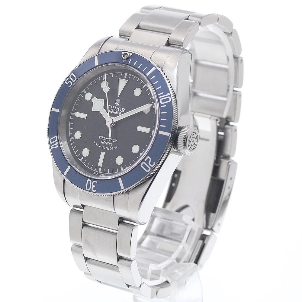 TUDOR HERITAGE BLACK AUTOMATIC WATCH - 2