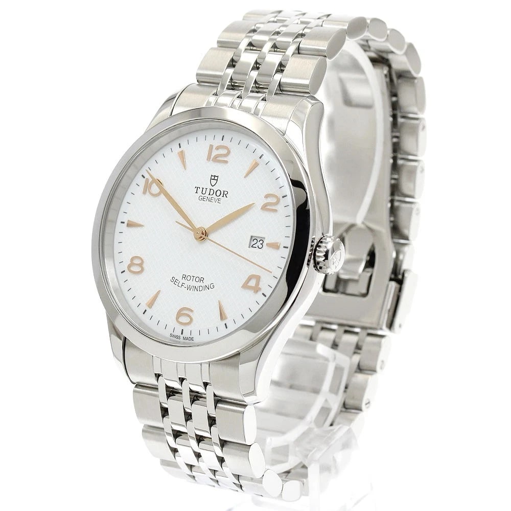 TUDOR DATE SILVER AUTOMATIC WATCH - 2