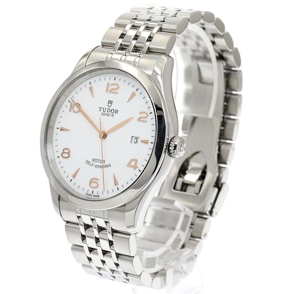 TUDOR DATE SILVER AUTOMATIC WATCH - 2