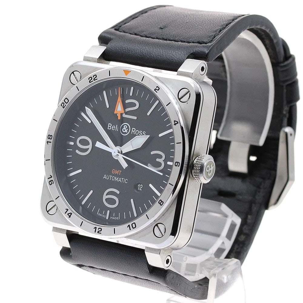BELL?ROSS GMT DATE BLACK AUTOMATIC WATCH - 2