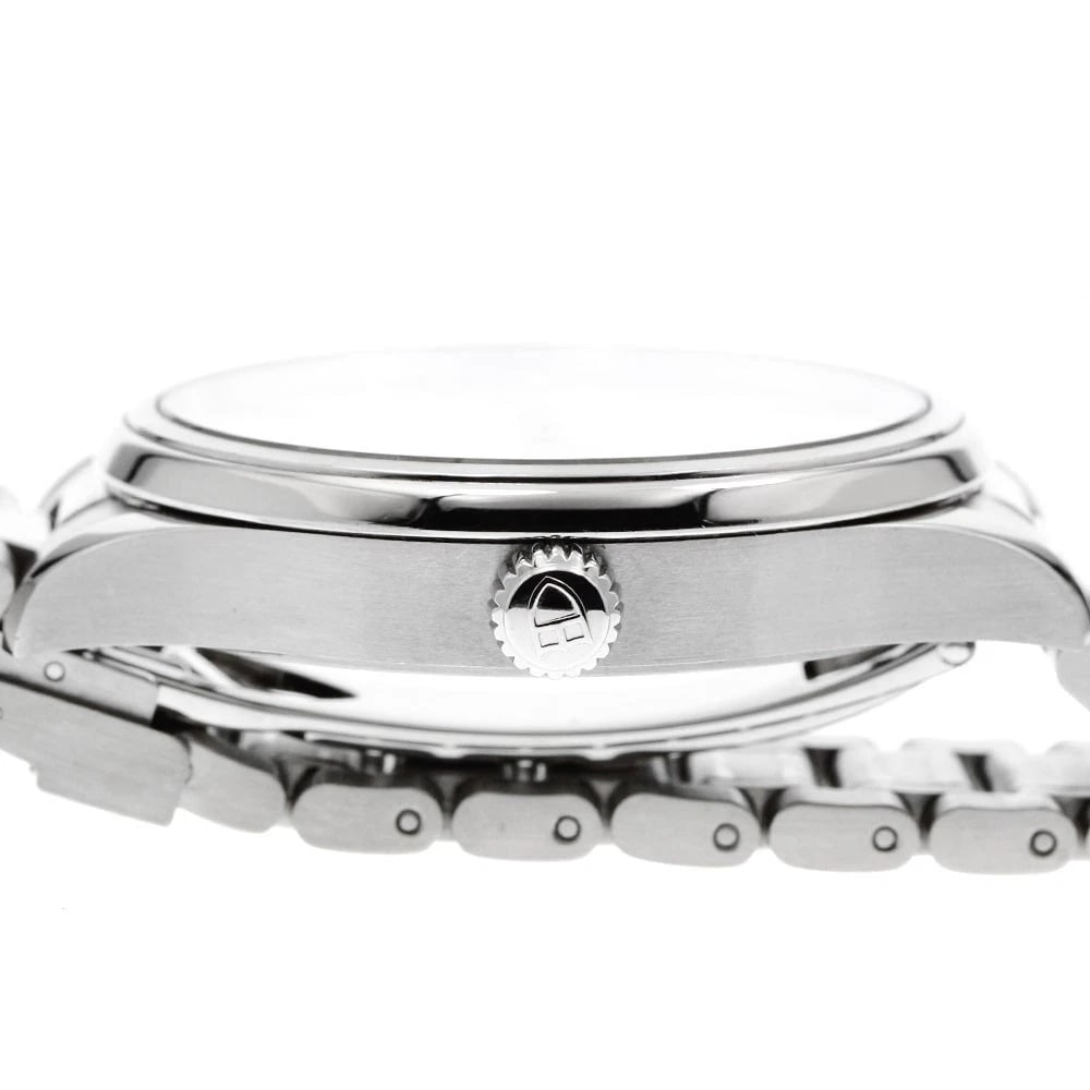 TUDOR STYLE DATE DIAMOND SILVER AUTOMATIC WATCH - 4