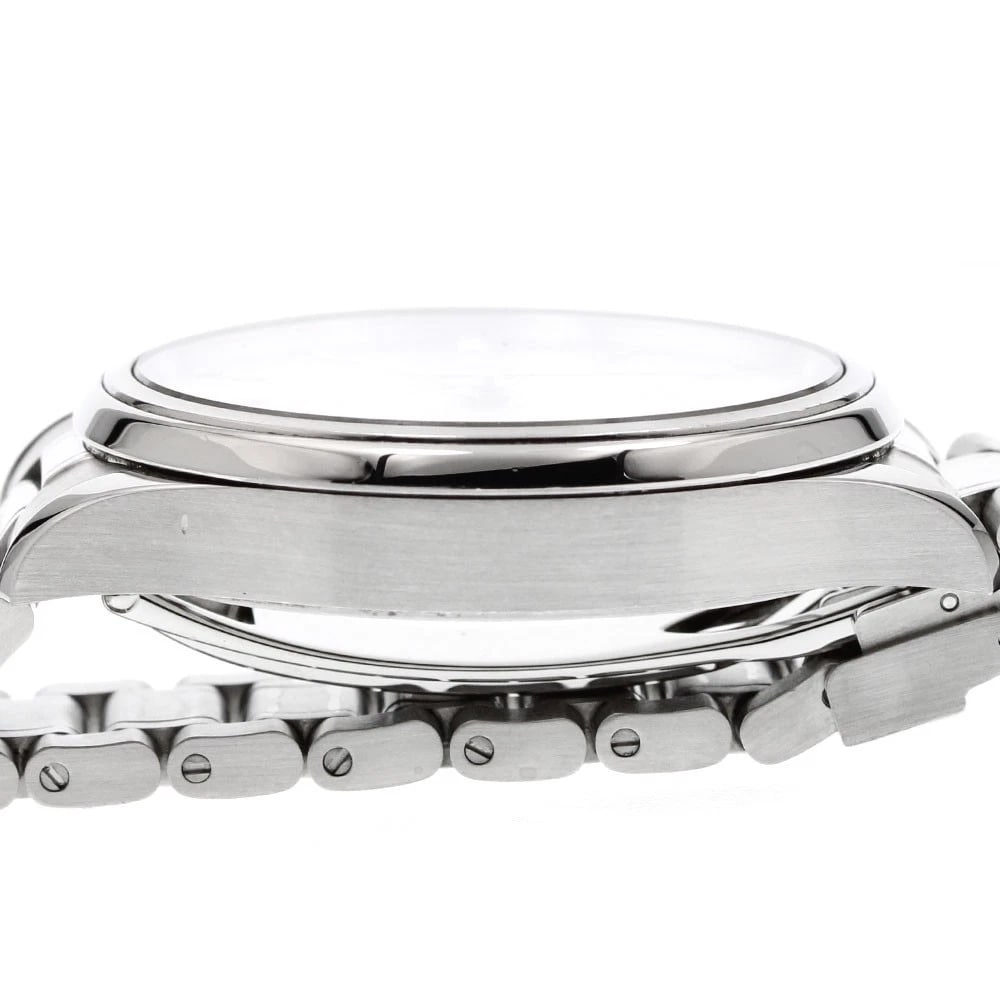 TUDOR STYLE DATE DIAMOND SILVER AUTOMATIC WATCH - 5