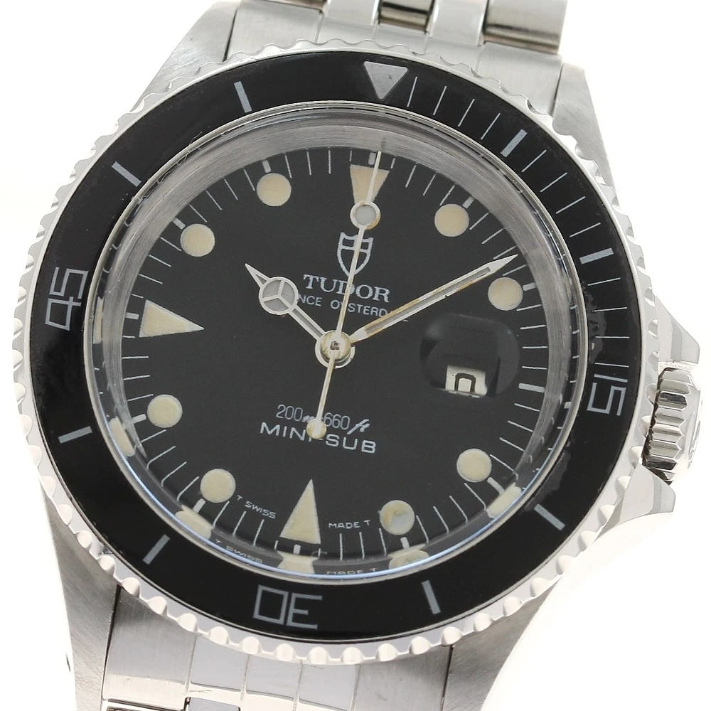 TUDOR PRINCE OYSTER DATE BLACK AUTOMATIC WATCH: TUDOR Prince Oyster Date black Automatic Watch Brand: TUDOR Type: Wristwatch Material: Band Material Stainless Steel, Case Material Stainless Steel Color: Band Color Silver, Dial Color black, Case