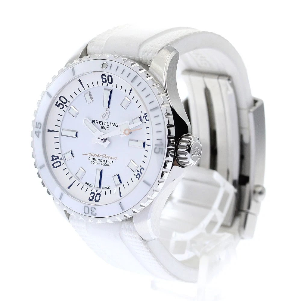 BREITLING SUPEROCEAN AUTOMATIC WHITE WATCH - 2