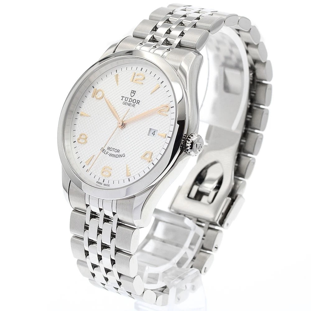 TUDOR DATE SILVER AUTOMATIC WATCH - 2
