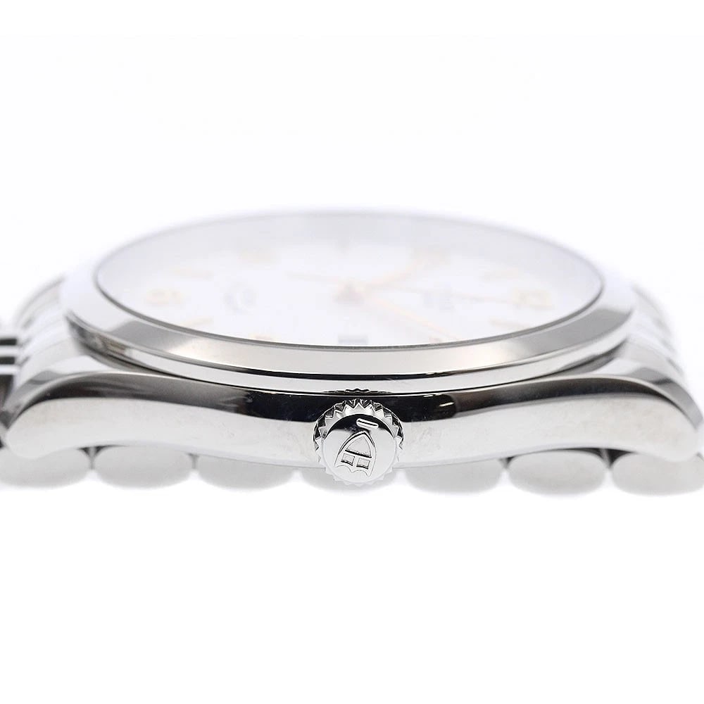 TUDOR DATE SILVER AUTOMATIC WATCH - 4