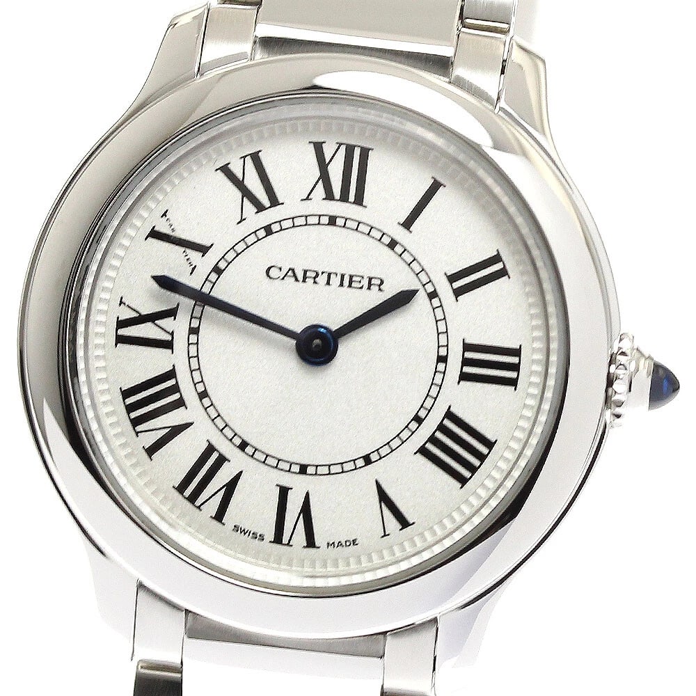 CARTIER RONDEMAST SILVER QUARTZ WATCH: CARTIER Rondemast Silver Quartz Watch Brand: CARTIER Type: Wristwatch Material: Band Material Stainless Steel, Case Material Stainless Steel Color: Band Color Silver, Dial Color Silver, Case Color