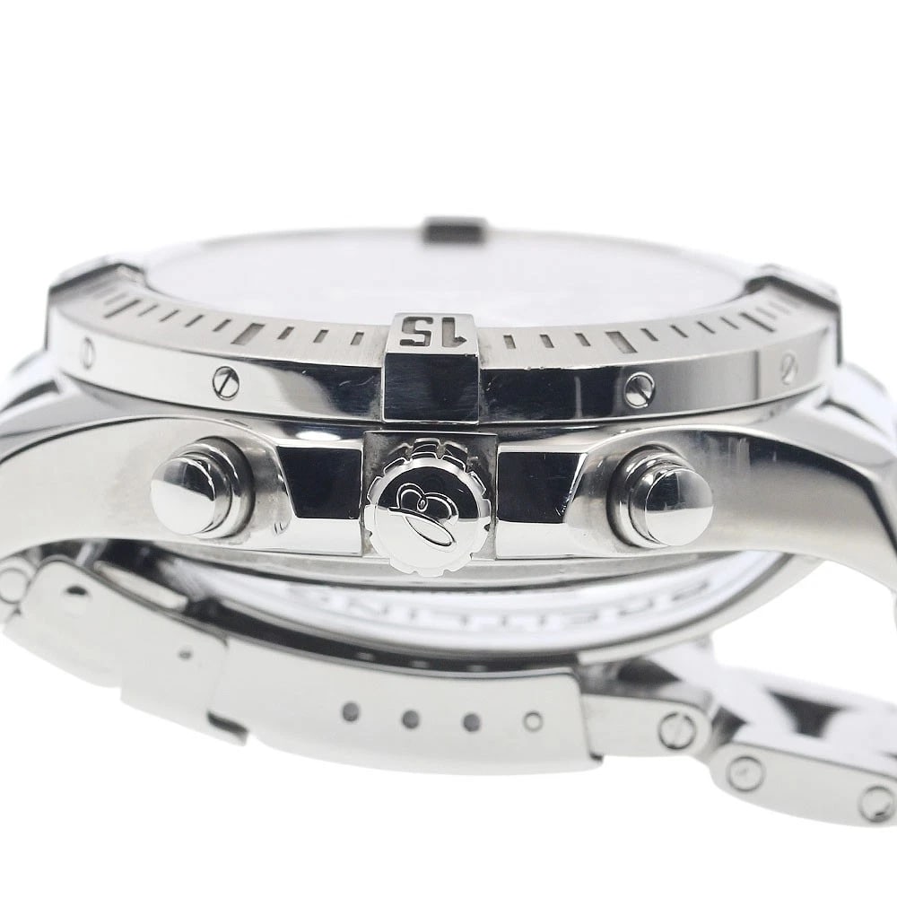 BREITLING CHRONOGRAPH BLACK GREY AUTOMATIC WATCH - 3