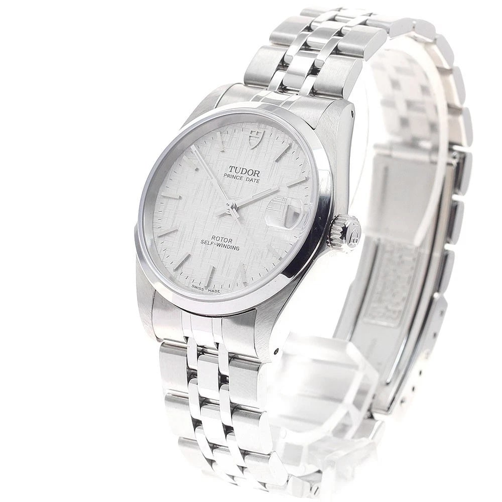 TUDOR PRINCE DATE SILVER AUTOMATIC WATCH - 2
