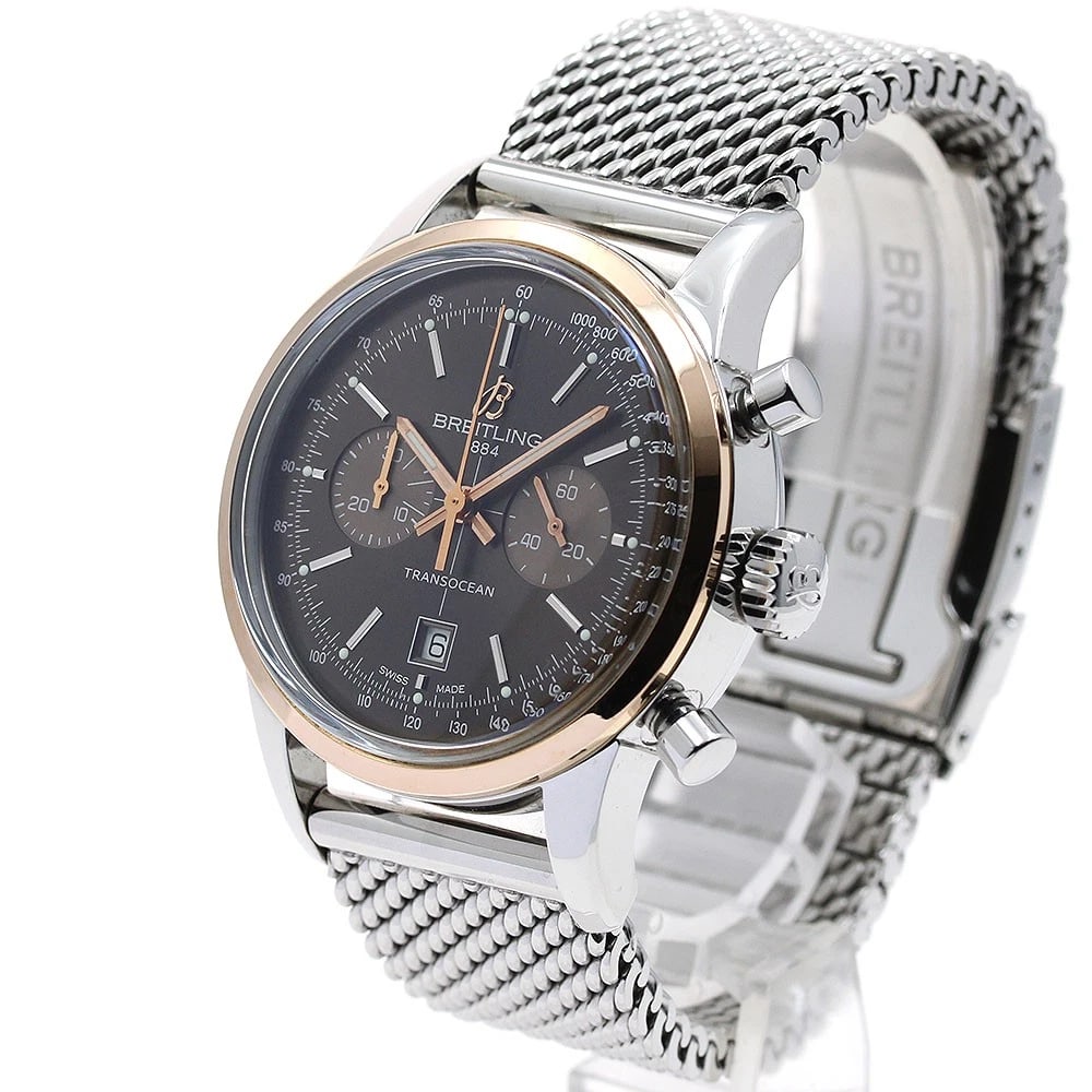 BREITLING CHRONOGRAPH BROWN AUTOMATIC WATCH - 2
