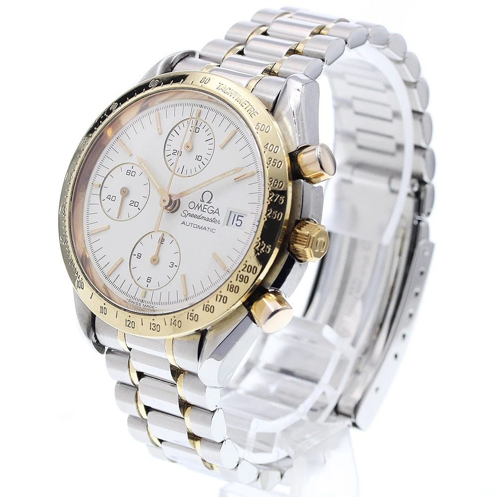 OMEGA SPEEDMASTER DATE CHRONOGRAPH WHITE AUTOMATIC WATCH - 2