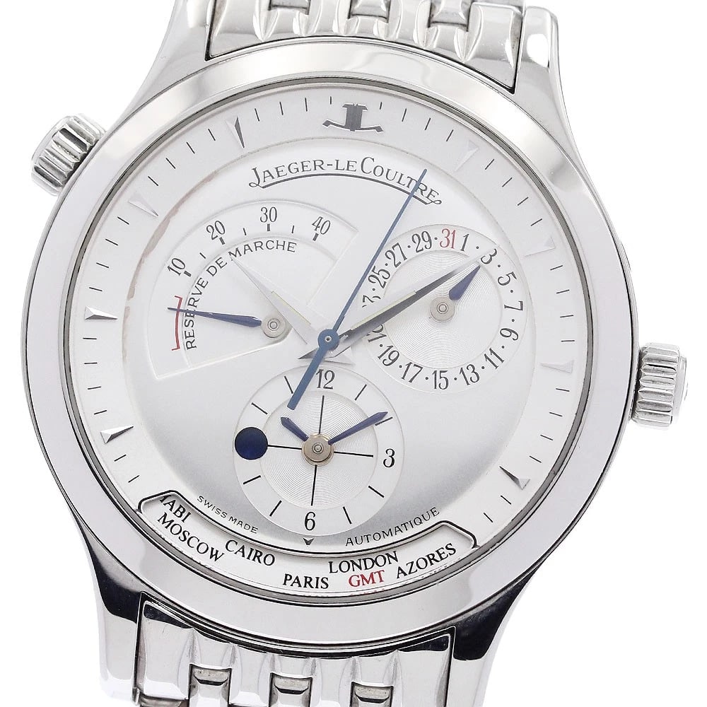 JAEGER-LECOULTRE DATE AUTOMATIC WATCH: JAEGER-LECOULTRE Date Automatic Watch Brand: JAEGER-LECOULTRE Type: Wristwatch Material: Band Material Stainless Steel, Case Material Stainless Steel Color: Band Color Silver, Dial Color Silver, Case