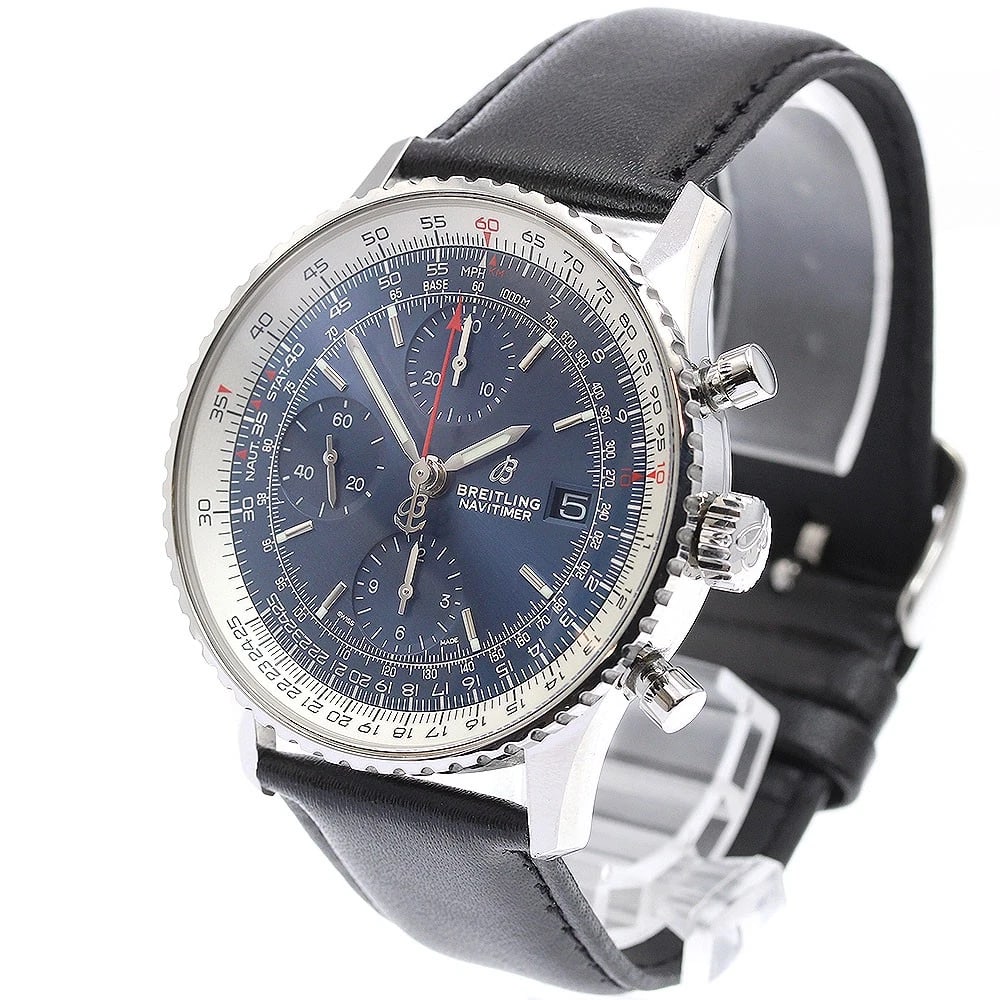 BREITLING NAVITIMER CHRONOGRAPH NAVY AUTOMATIC WATCH - 2
